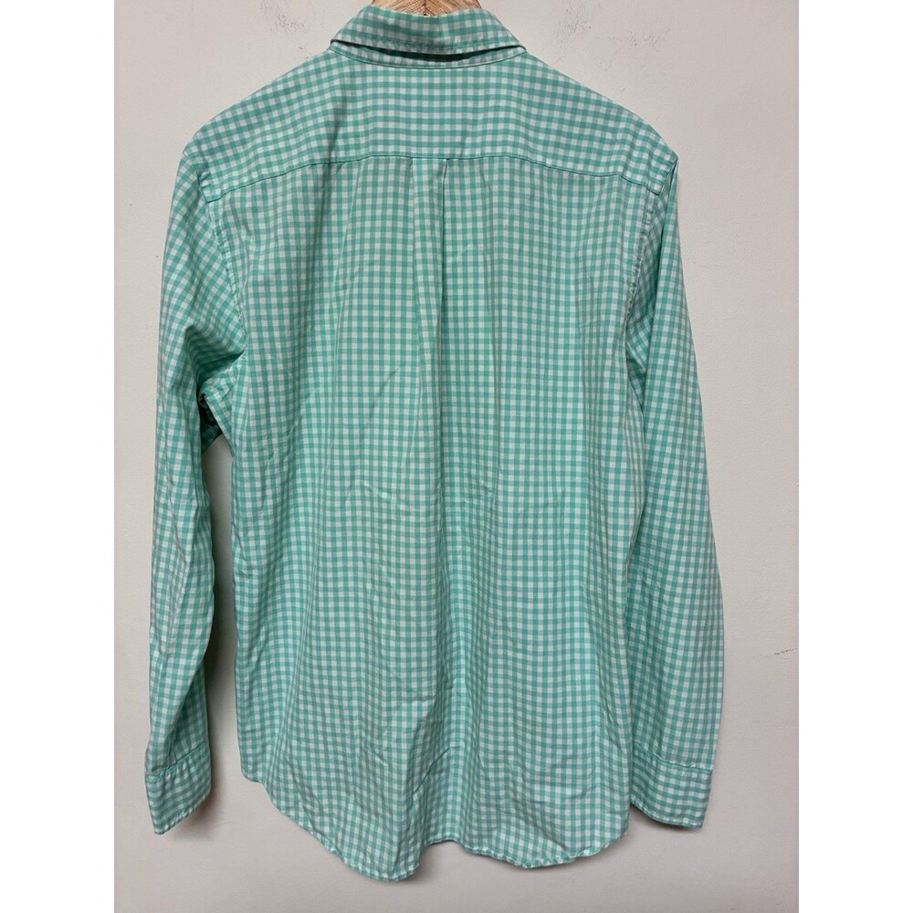 Vineyard Vines Men’s Turquoise Plaid Long Sleeve Classic Fit Tucker Size Medium - Picture 9 of 12